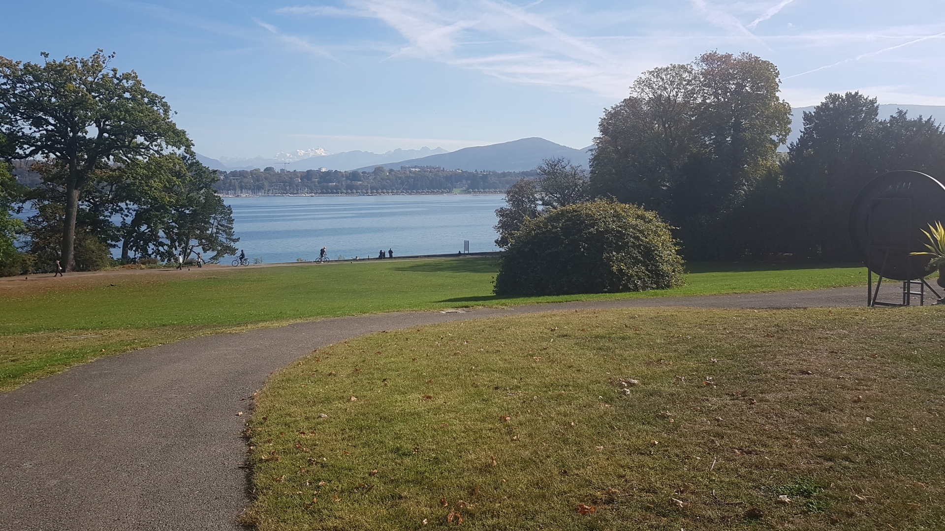 Léman depuis le Musée d'histoire des sciences, Genève, octobre 2018